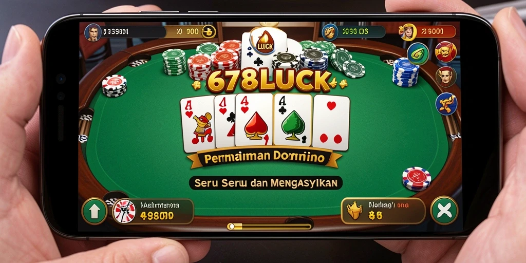 Screenshot gameplay 678LUCK menampilkan aksi seru bermain Domino.