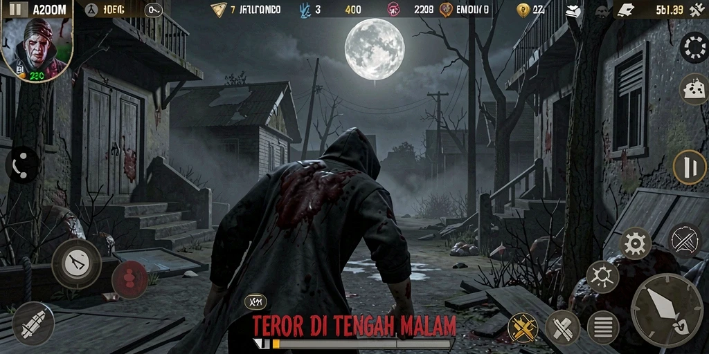 Tangkapan layar menampilkan suasana mencekam dari gameplay A200M.