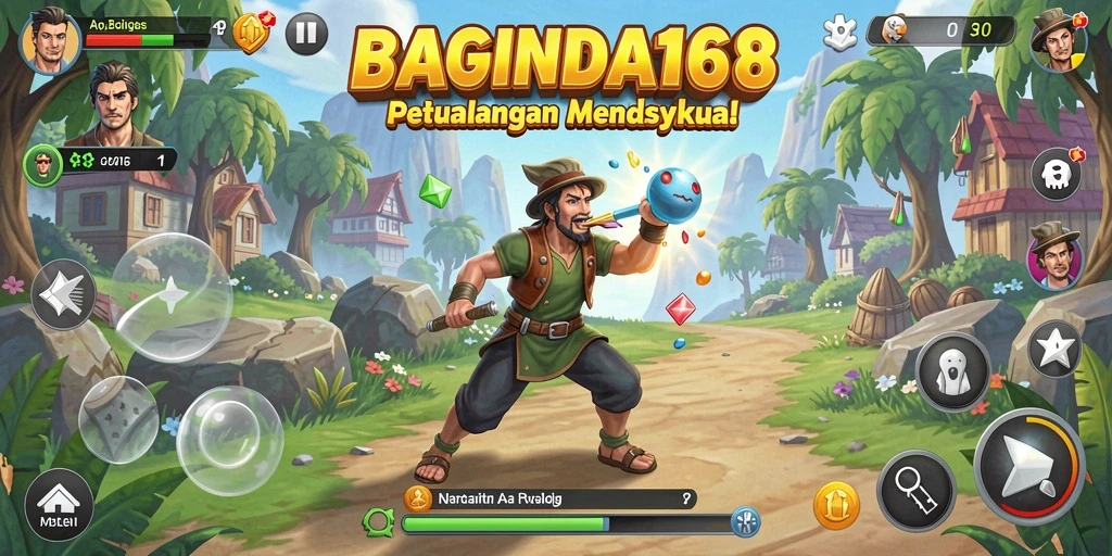 Tampilan gameplay seru saat bermain BAGINDA168.