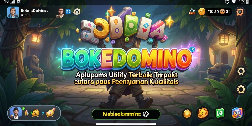 Tampilan gameplay BOKEDOMINO yang menarik dan interaktif.
