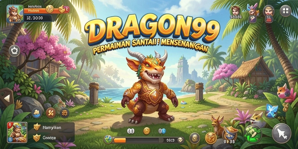 Tampilan gameplay menarik dari DRAGON99 dengan elemen santai.