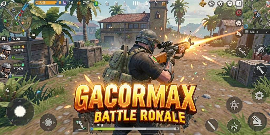 Gameplay seru dalam pertempuran di arena GACORMAX.