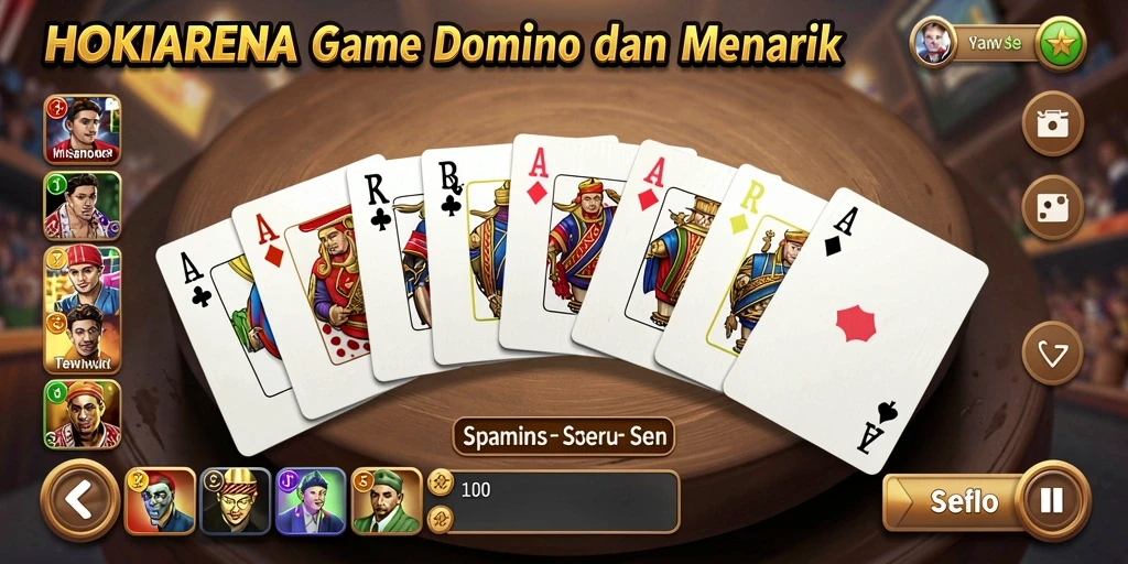 Tampilan gameplay seru HOKIARENA yang menggugah semangat.