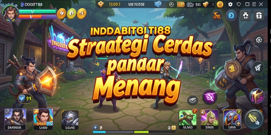 Tampilan gameplay yang mendebarkan dan strategis dari INDOBIT88.