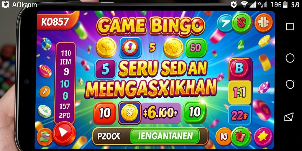 Tampilan screenshot game KO857 yang menampilkan keseruan bermain Bingo.