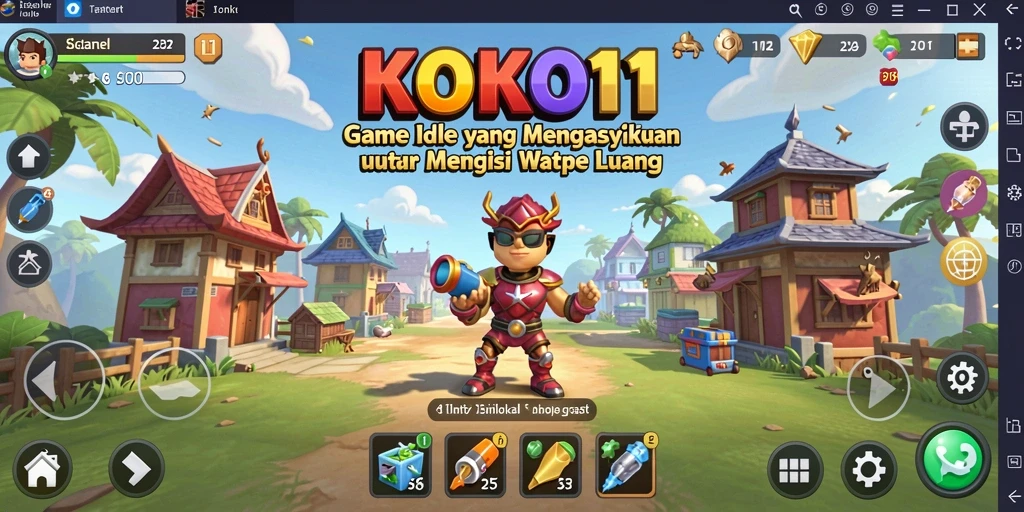 Tampilan gameplay KOKO11 yang menarik dan penuh warna.