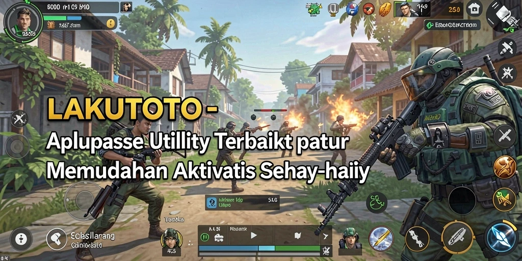 Tampilan utama aplikasi LAKUTOTO dengan fitur-fitur Utility yang bermanfaat.
