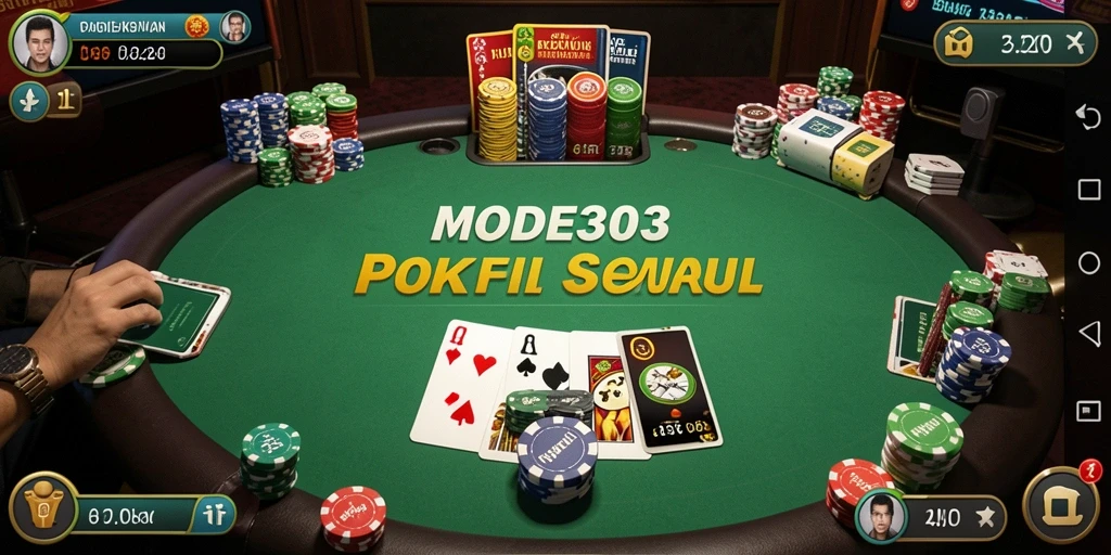 Gameplay seru poker di MODE303 yang mengasyikkan.