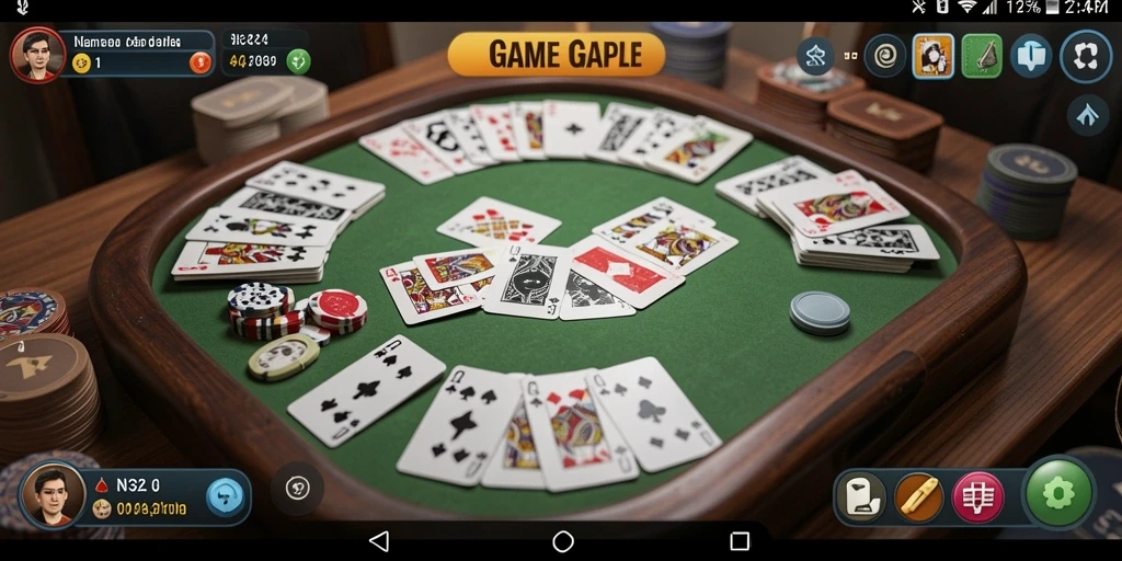 Tampilan gameplay seru dalam N32 dengan kartu Gaple.
