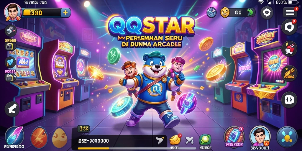 Tampilan gameplay QQSTAR yang penuh aksi dan tantangan.