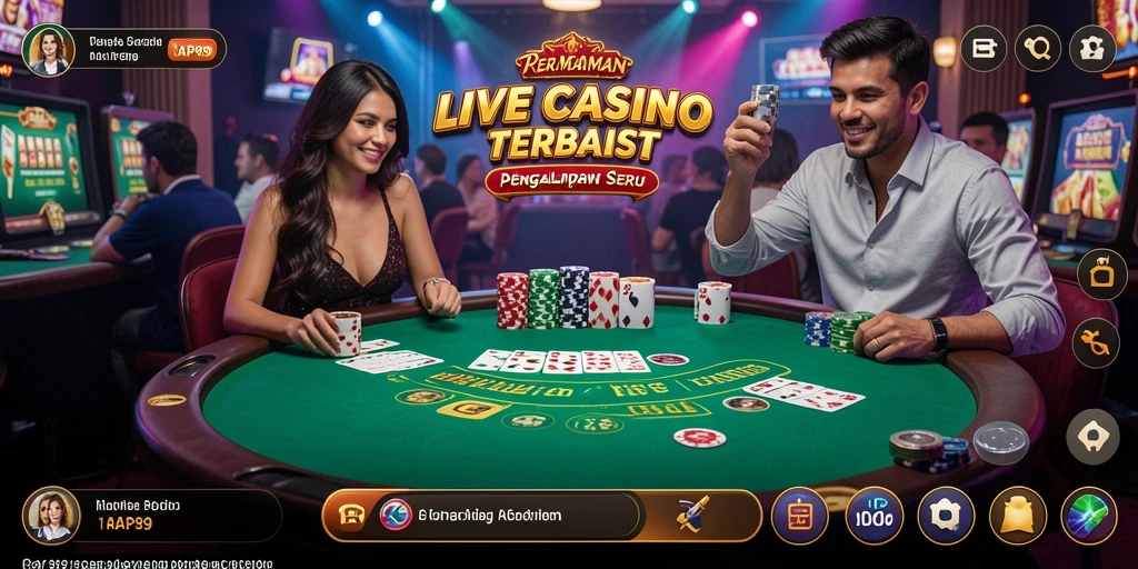 Tangkapan layar utama RAP89 menampilkan aksi permainan Live Casino yang mendebarkan.