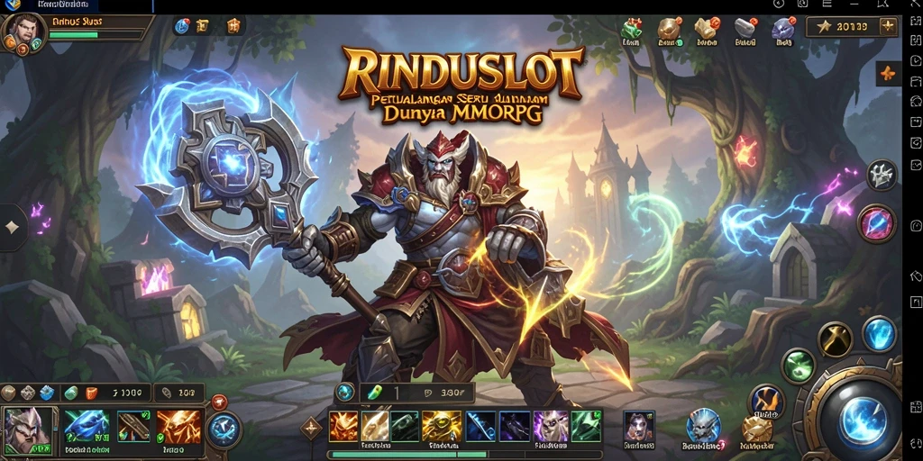 Tampak gameplay RINDUSLOT yang penuh aksi dan petualangan.