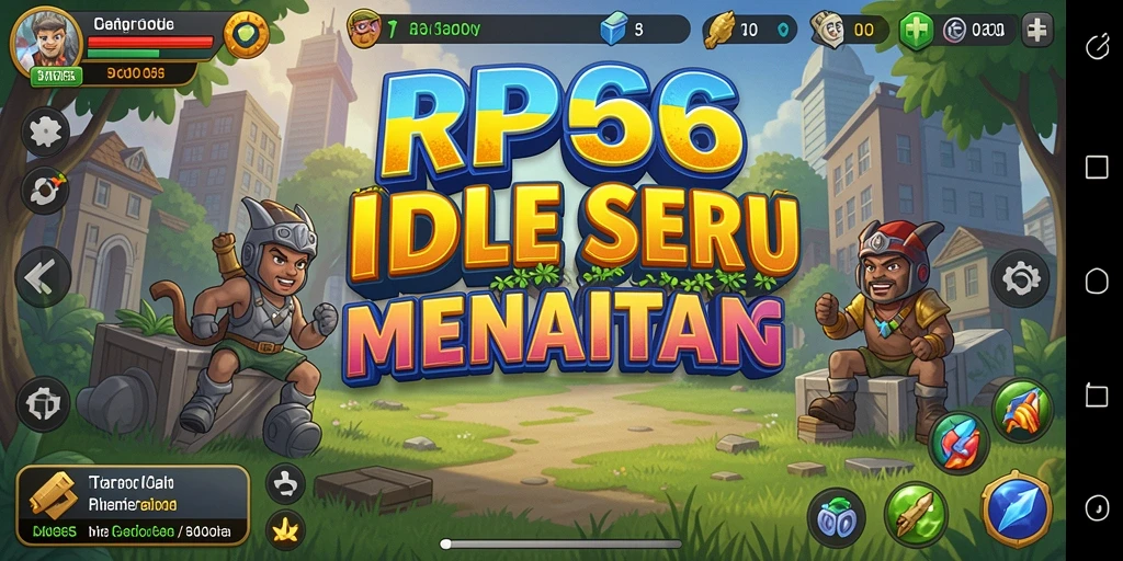 Screenshot gameplay menunjukkan kemajuan sumber daya yang mengasyikkan.