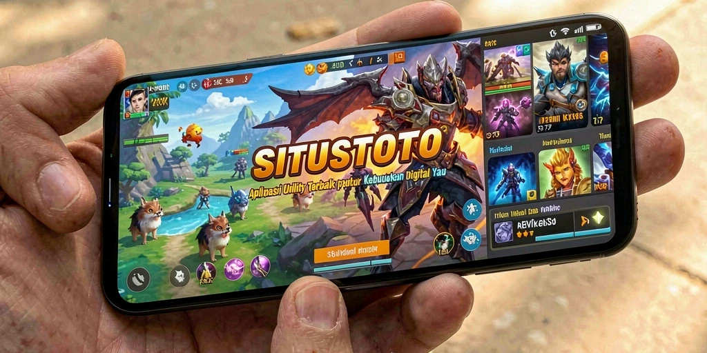 Tampilan utama aplikasi SITUSTOTO yang memudahkan navigasi utility.