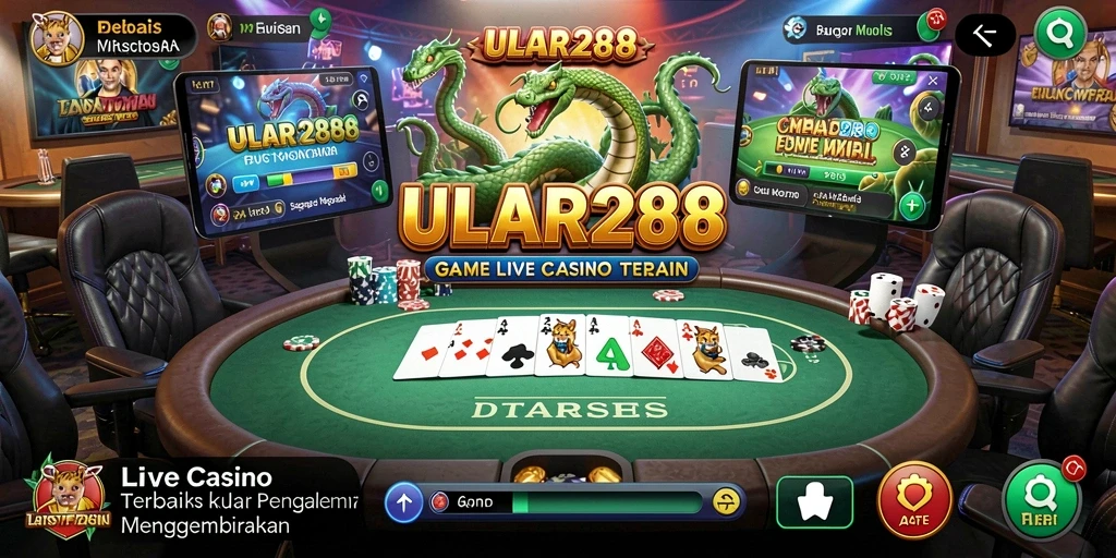 Tampilan gameplay Live Casino yang memukau dari ULAR288.