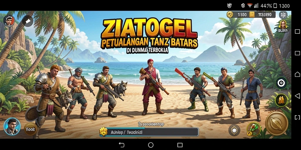 Gameplay ZIATOGEL yang mengasyikkan dalam dunia terbuka.