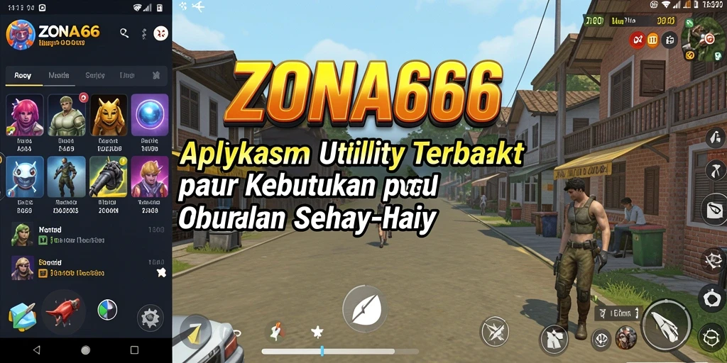 Tampilan utama ZONA66 dengan akses mudah ke semua fitur Utility.
